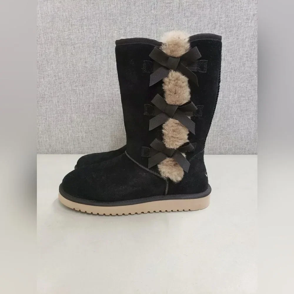 NEW UGG Koolaburra Shearling Bailey Bow Winter Fur Boots 5